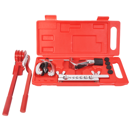 Brake Air Line Double Flare Flaring Tools Set 3 in 1 Tube Pipe Bender Kit 13Pcs