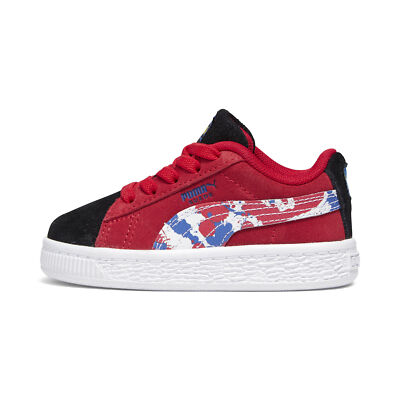 Детские замшевые кроссовки PUMA Toddler Splash красного цвета, размер 5