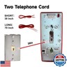 Retro Wall Mount Phone with Loud Mechanical Ringer Vintage Wall Phones for landline with Volume Adjustable Old Fashioned Corded Landline Telephone for Home School Kitchen Office