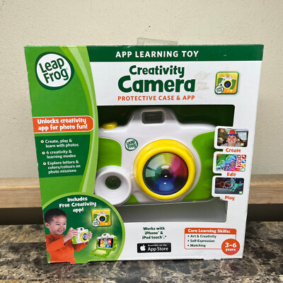 LeapFrog Creativity Camera Protective Case & App Works W/ iPhone & Android NEW
