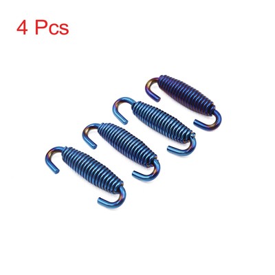 4pcs Blue Exhaust Muffler Deadener Springs Strainer for Motorcycle