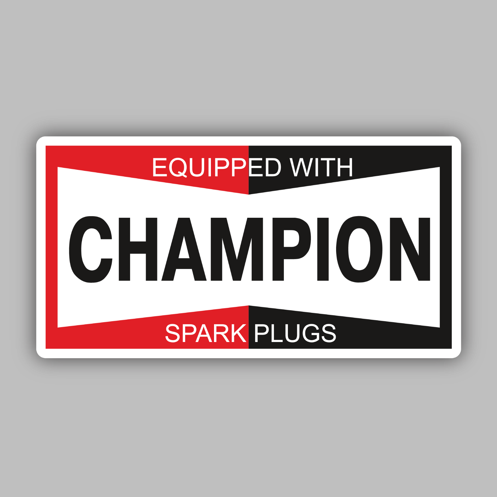 Champion Auto Parts Vinyl Sticker/Decal - Racing -Spark Plugs -Vintage - Classic