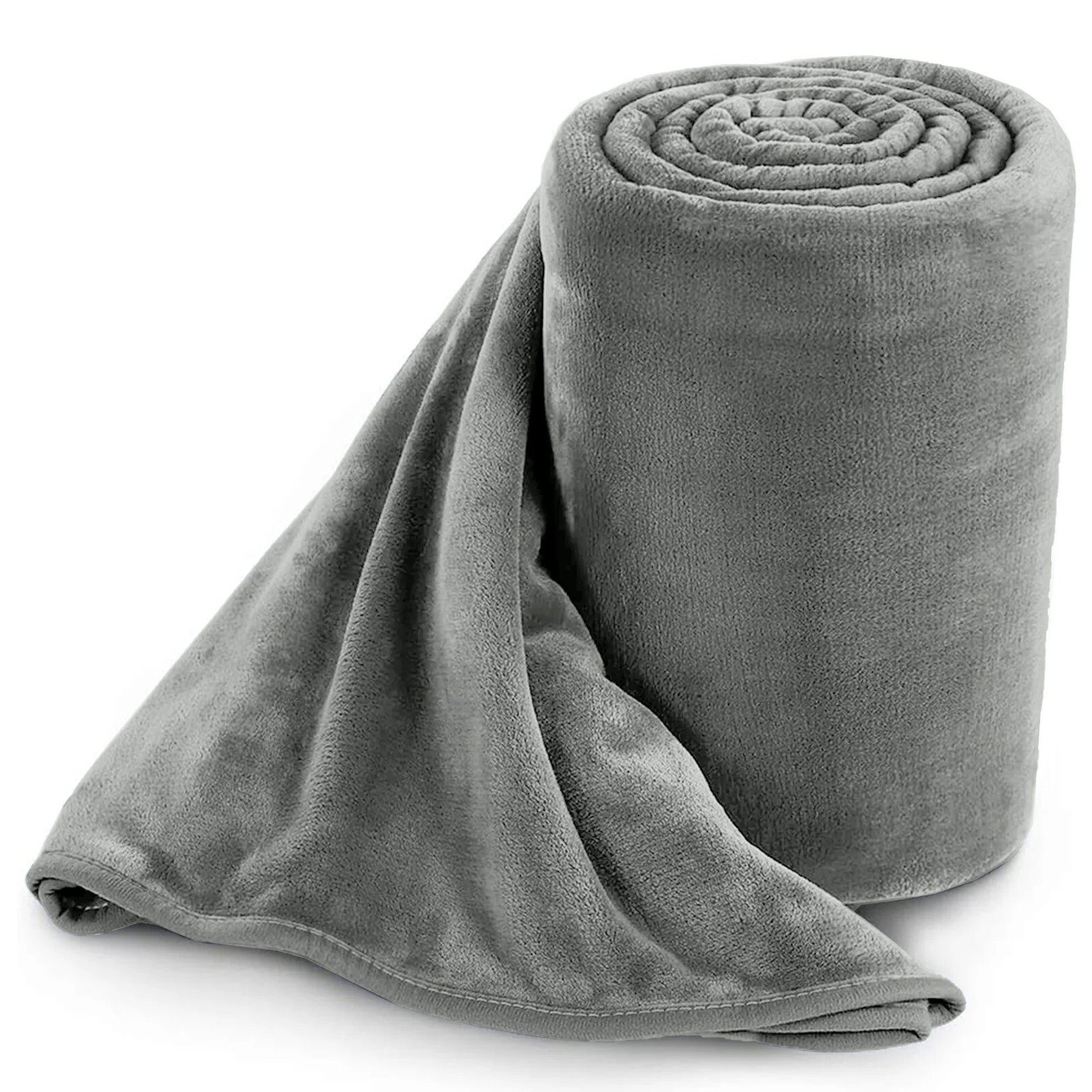 Large Faux Fur Fleece Blanket 400 Gsm Super Soft Reversible Warm Sofa Bed Throws