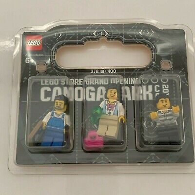 New CANOGA PARK LEGO BRAND RETAIL STORE GRAND OPENING MINIFIGURES Exclusive