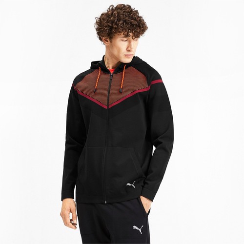 

[518233-01] Мужская КУРТКА Puma REACTIVE EVOKNIT, Black/rhubarb