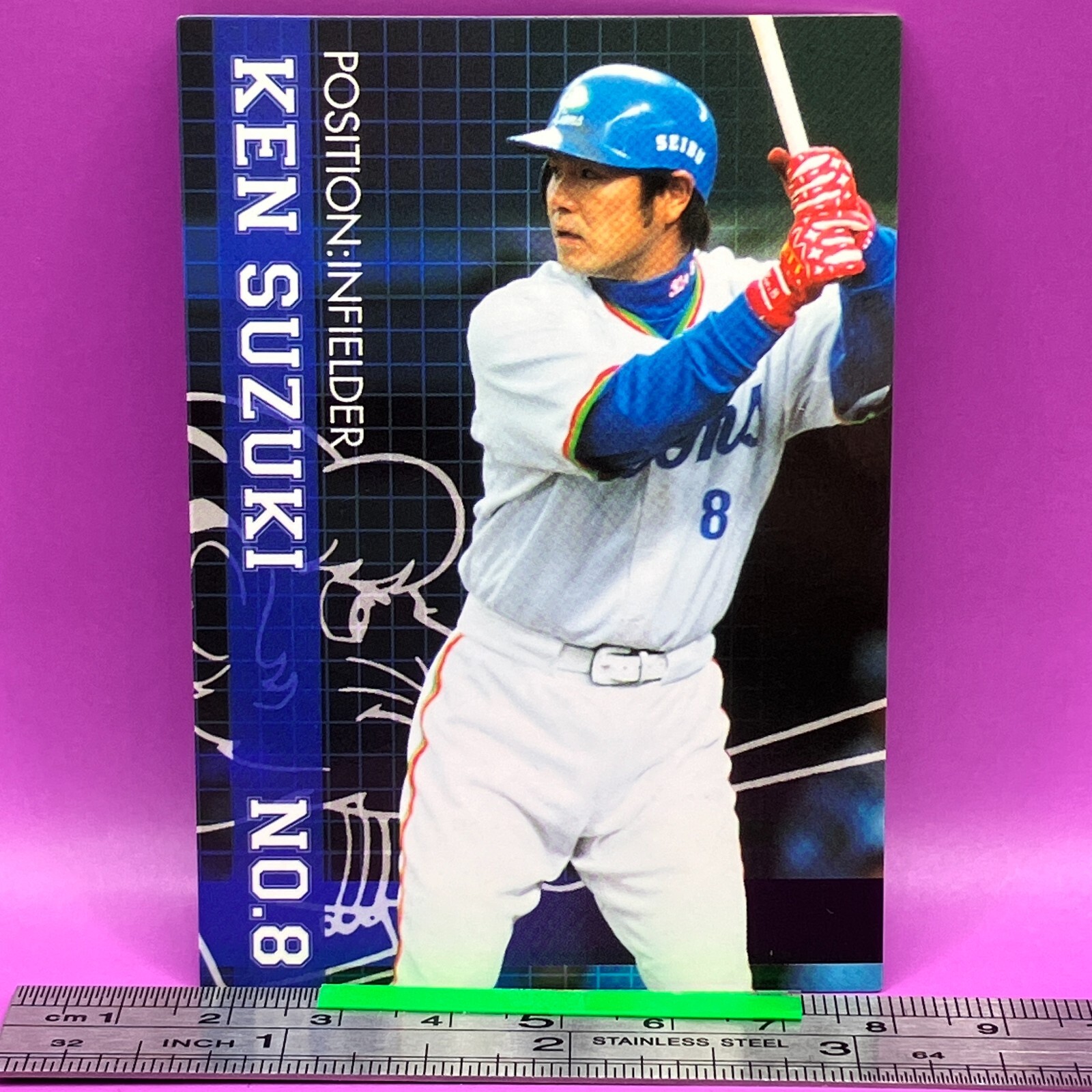 KEN SUZUKI 037 Seibu Lions Official BaseBall Trading Card KEN SUZUKI 037 Seibu Lions Official BaseBall Trading Card