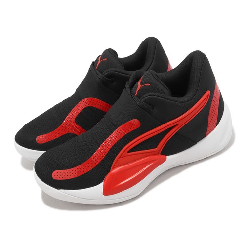 

Puma Rise Nitro Black Red Мужчины Унисекс Баскетбольная спортивная обувь Кроссовки 377012-06, Черный, Rise Nitro