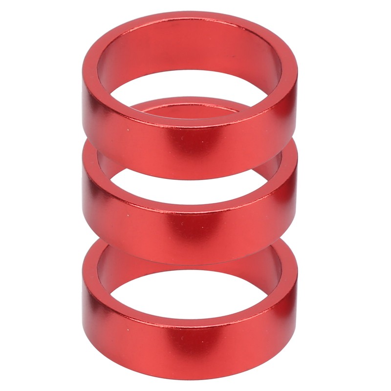 (Rot) 6pcs Fahrrad-Headset-Abstandhalter Aluminiumlegierung Fahrrad Haltest Ro