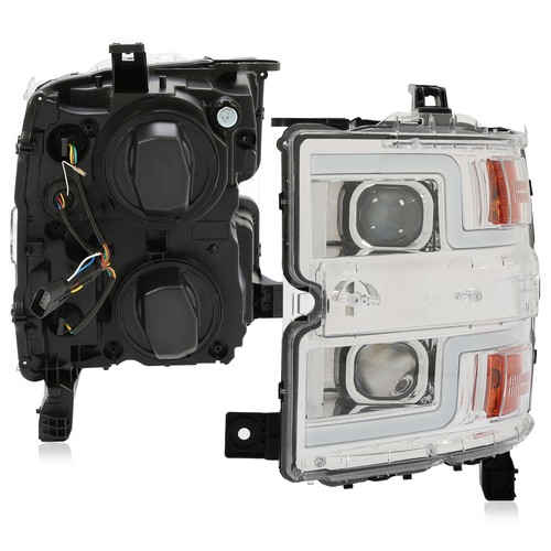Sequential LED Projector Headlights For Chevy Silverado 2500HD 3500HD 2015-19