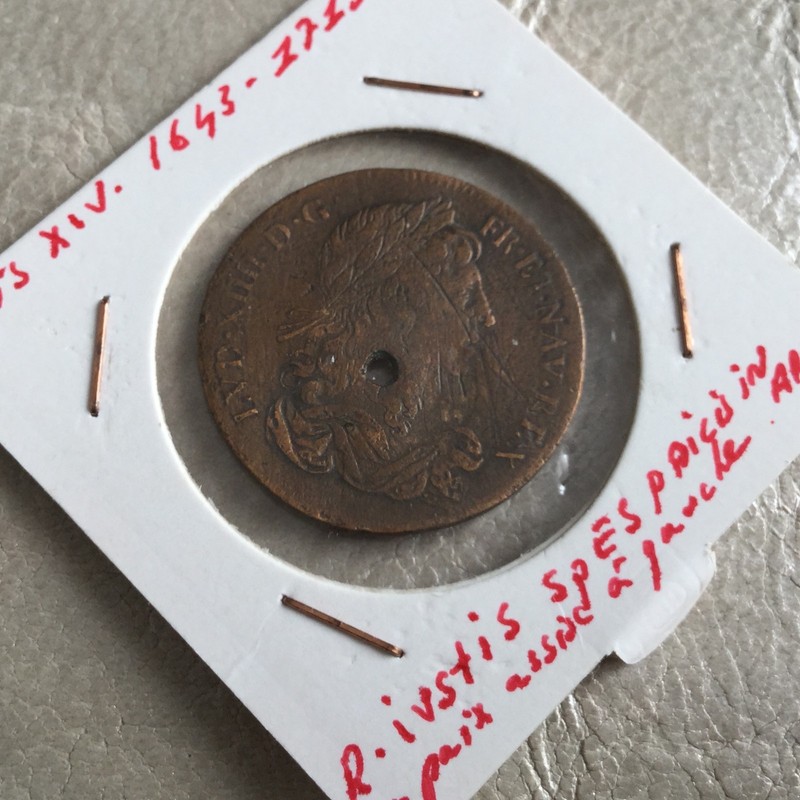 Jeton Royal Ancien Louis Xiv Iustis Spes Pacis In Armis Token