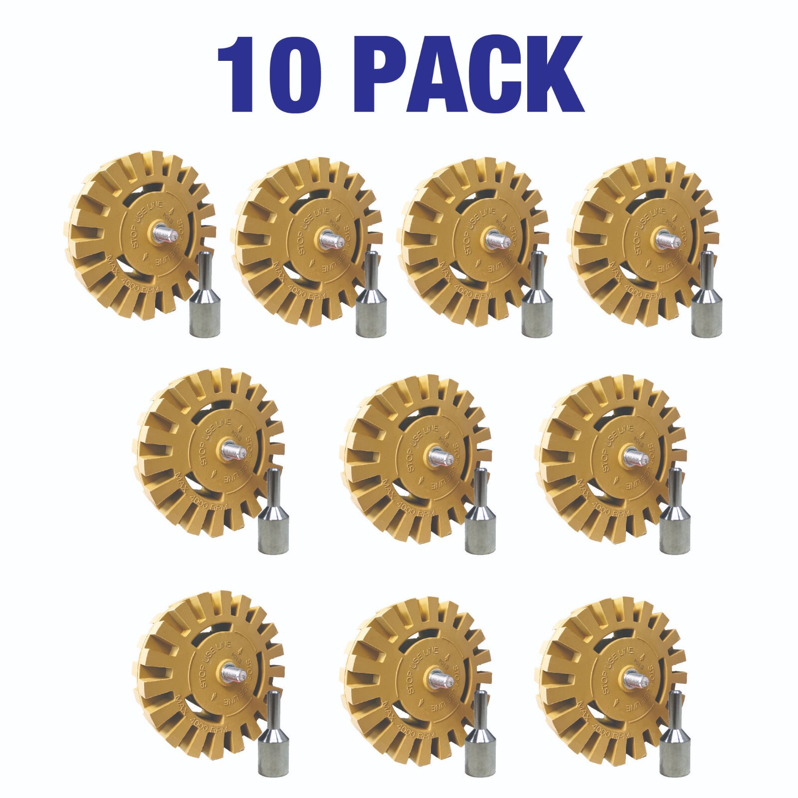 Lauco Eraser Wheel 4 Inch Decal Remover Eraser Wheel with Adapter