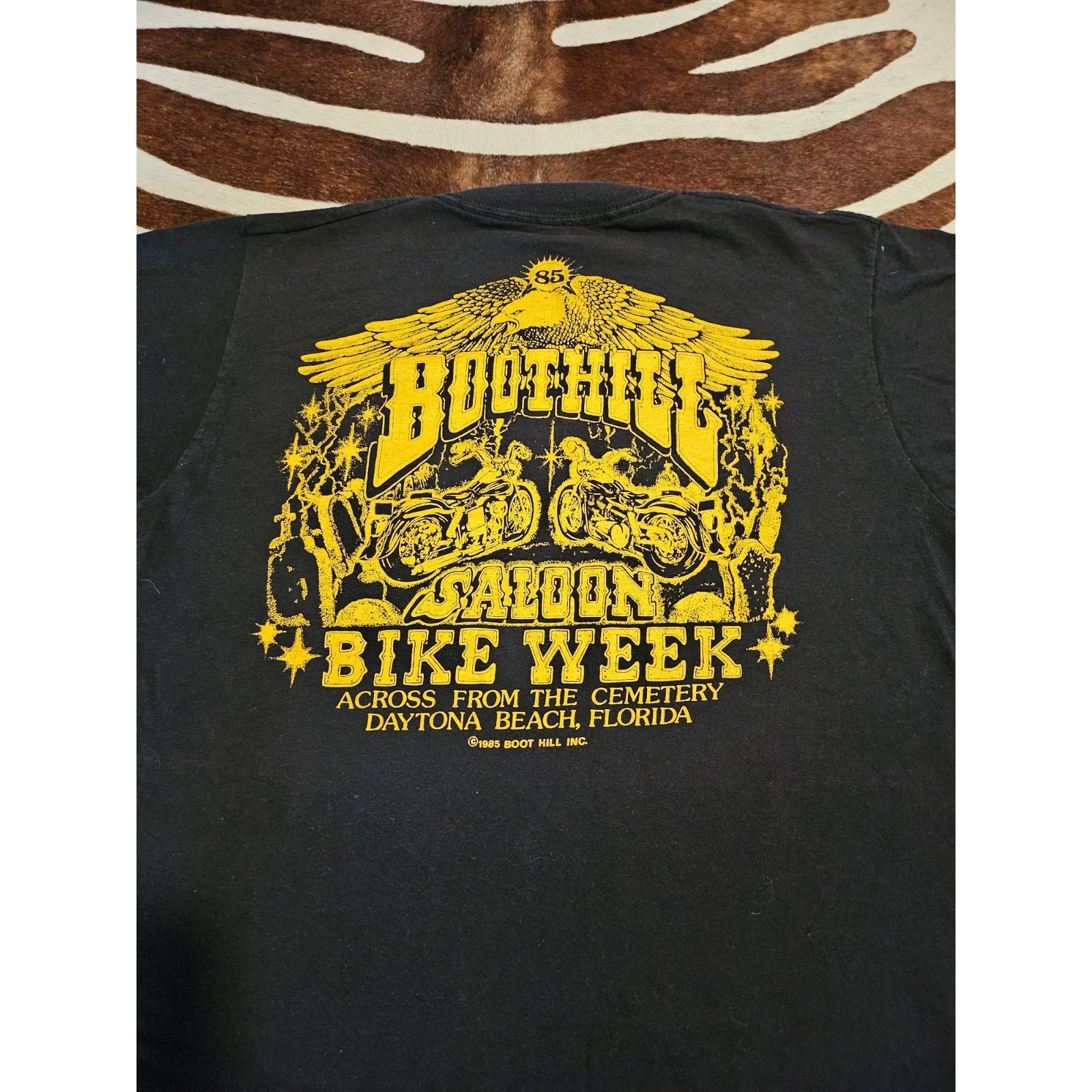 Vintage 1985 Boothill Saloon Bike Week 1985 - Daytona Beach, FL - Large Shirt