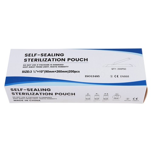 200pcs Dental Self-Sealing Sterilization Pouch Bags for Instrument Self-Seal Bag