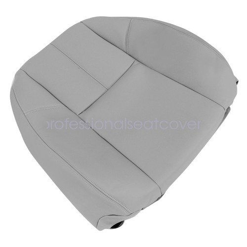 For 2007-2014 GMC Sierra 1500 Driver Passenger Top Bottom Seat Cover Gray Foam