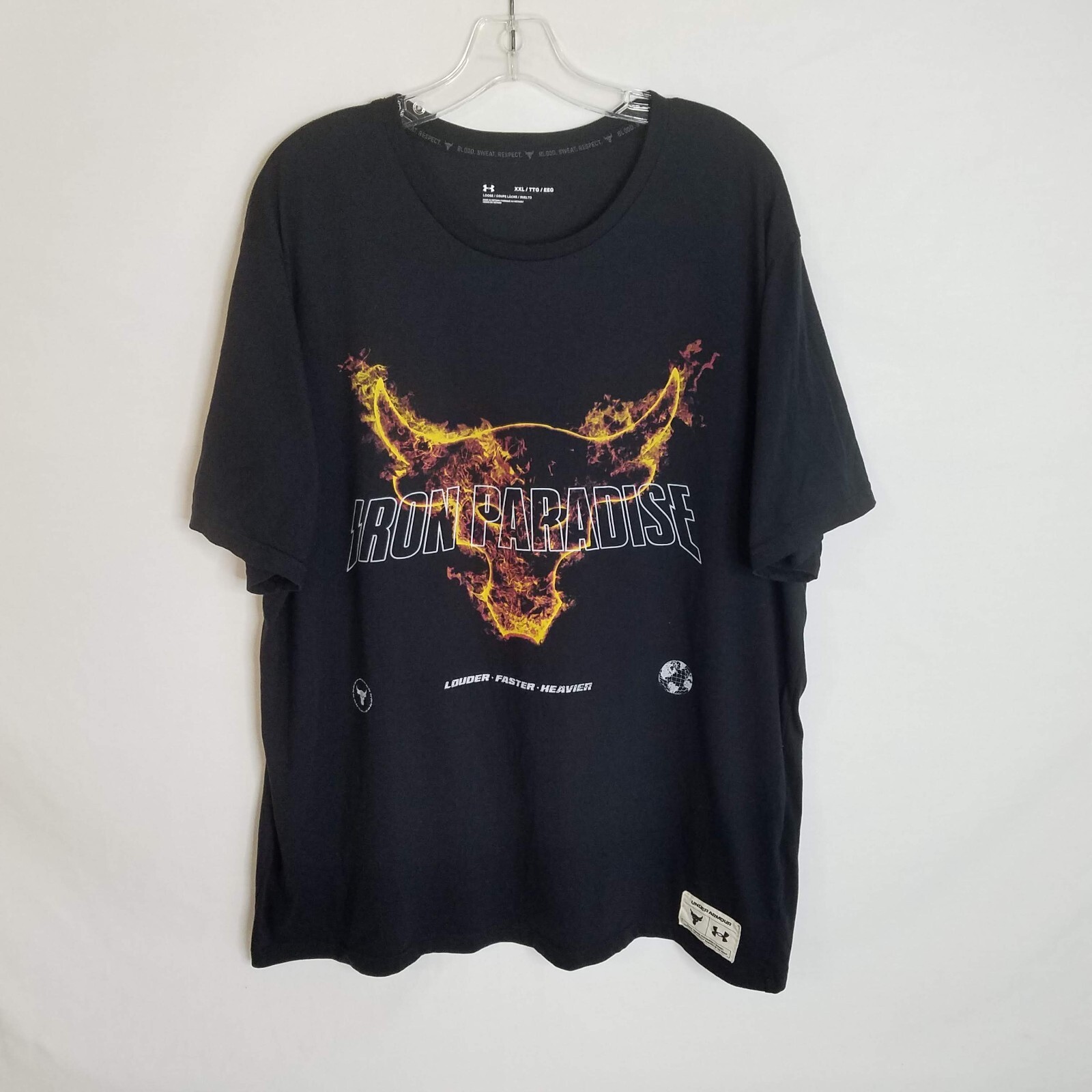 Under Armour Mens Project Rock Iron Paradise Worldwide