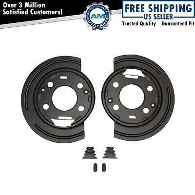 Rear Brake Rotor Backing Plate Dust Shield Set Direct Fit for Chevy GMC New