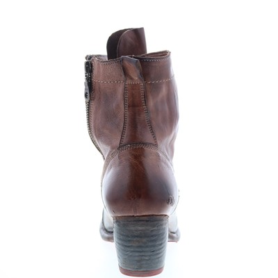 Pre-owned Bed Stu Judgement F385001 Womens Brown Leather Lace Up Casual Dress Boots