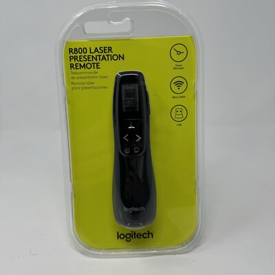 Logitech R800 Laser Presentation Remote Control - Black New