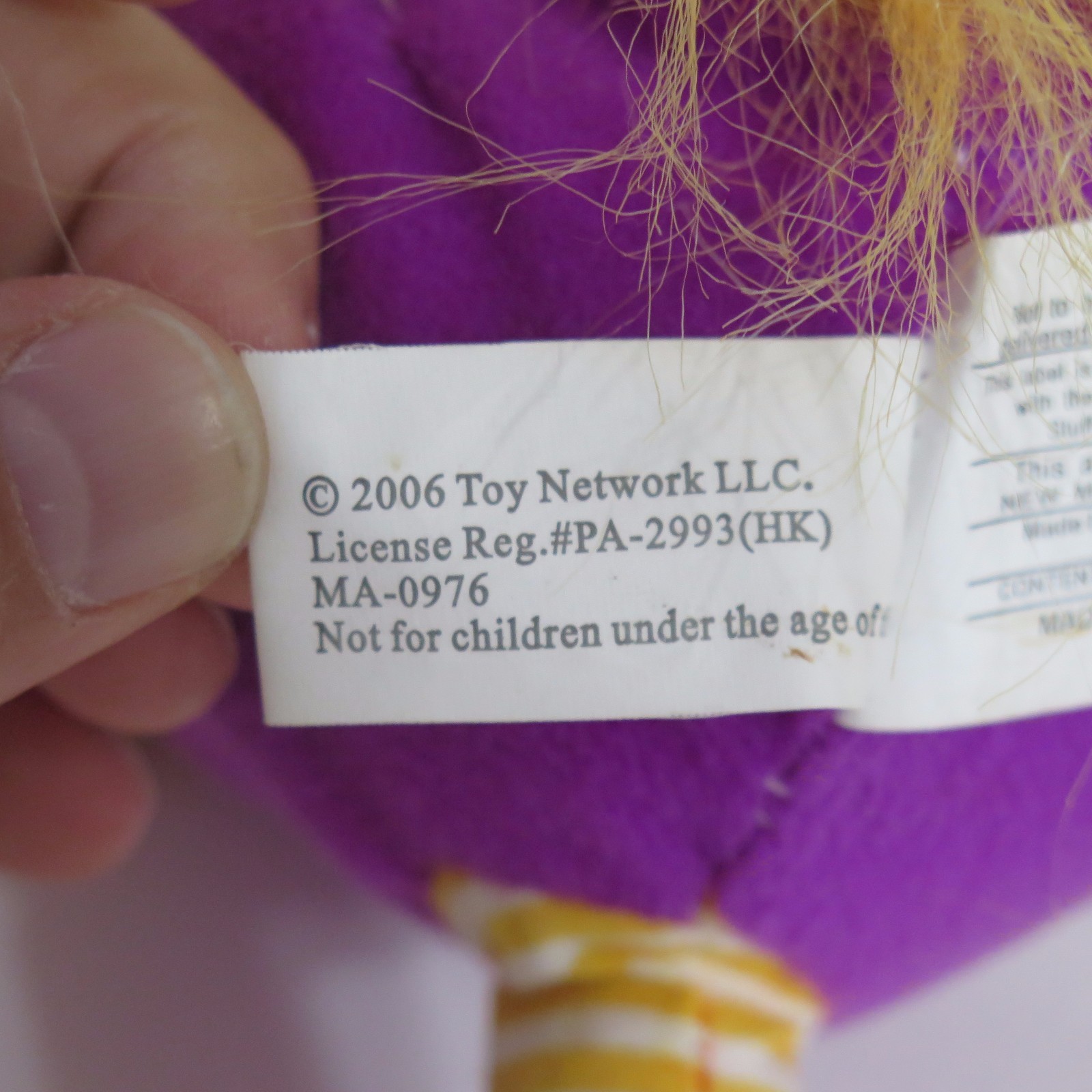 Plush Horse Purple Orange Stuffed Animal Toy Network