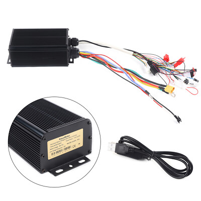 1000-2000W Sine Wave Sabvoton Controller for Electric Bicycle eBike 36-72V Black