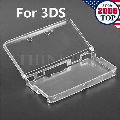 For Nintendo 3DS Clear Snap-on Plastic Crystal Hard Shell Case Protective Cover