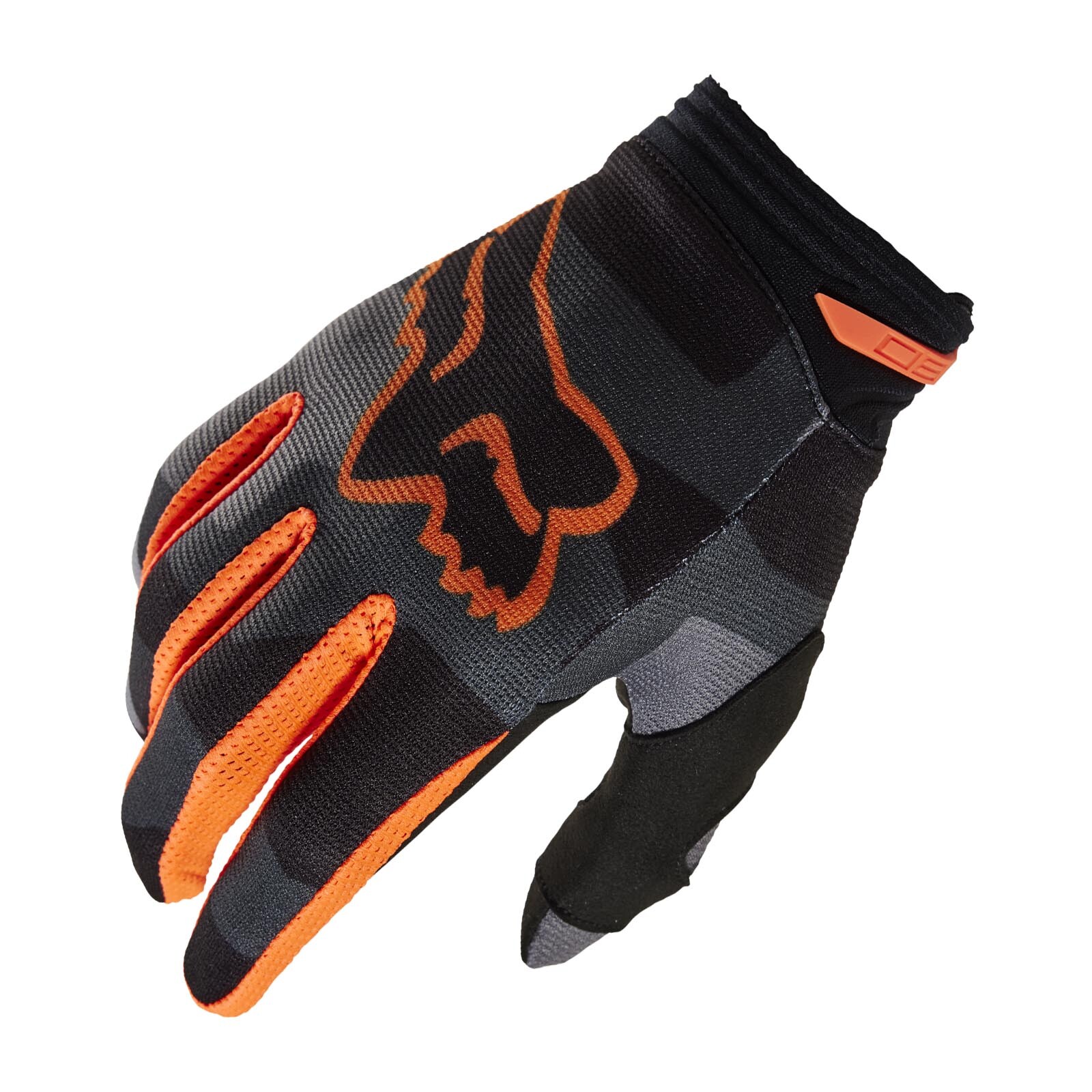 FOX 180 BNKR Handschuhe grau/orange Motorradhandschuhe Motocross MX Moto Cross