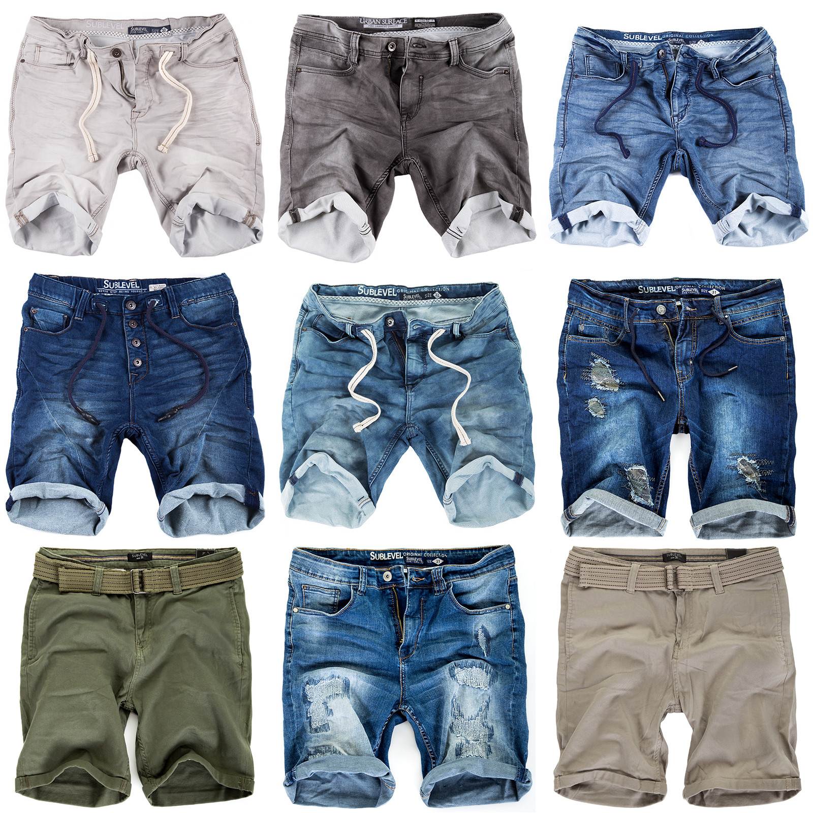 Urban Surface Jogg-Denim Shorts schwarz
