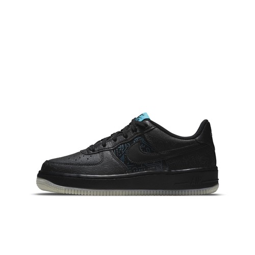 

[DN1434-001] Молодежные Nike Air Force 1 06 (GS), Black/black-lt blue fury