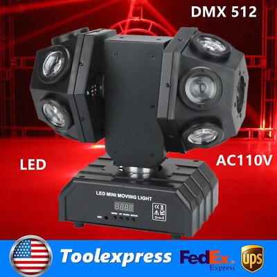 DMX 512 LED DJ Disco Party Moving Head Stage Light 12Pcs Lights Beam For Party