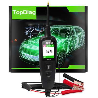 Topdiag P100 12V 24V Electrical Car Circuit Tester Power Probe Diagnostic Tool