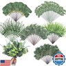 Ceenna 400 Pcs 6 Kinds Mixed Eucalyptus Leaves Stems Bulk Artificial Eucalyptus Leaves Sprays Silver Dollar Eucalyptus Faux Greenery Picks Bundle for Wedding Vase Floral Arrangement Decor