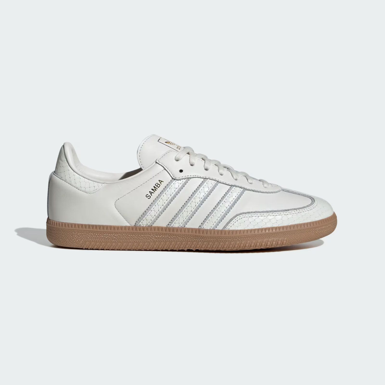 adidas Originals Samba OG Shoes in Core white and Gum