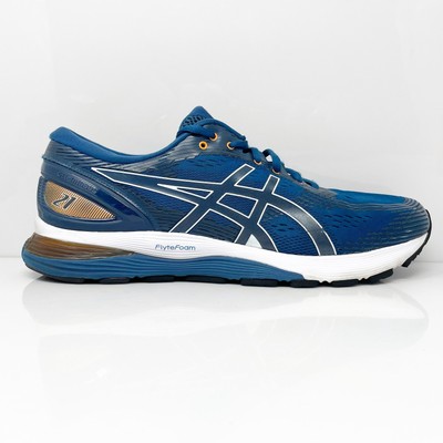 

Мужские кроссовки Asics Gel Nimbus 21 1011A169 синие кроссовки размер 12, Синий, Gel Nimbus 21