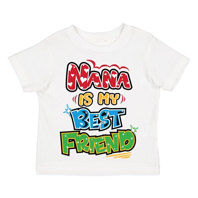 XtraFly Apparel Youth Toddler Nana Best Friend Kids Child Fun Crewneck T-Shirt