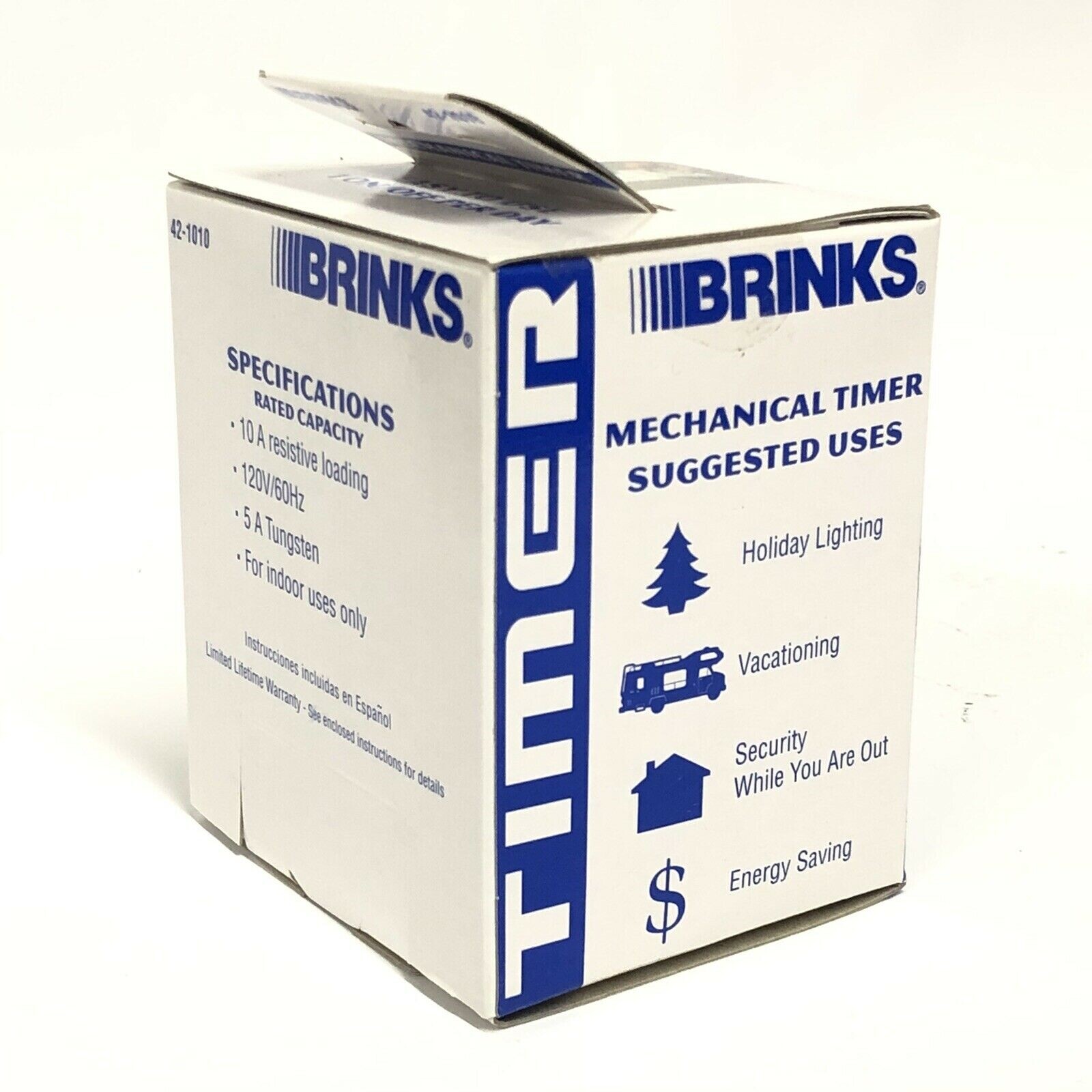 Brinks Security Mechanical Timer 42-1010 Indoor 1 On/Off Per Day New In Box 