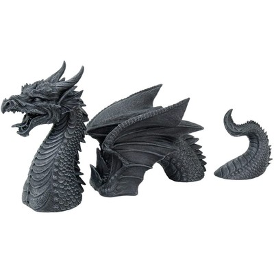 Three-Section Flying Dragon Statue Resin Dragon Statue Crafts Gothic stylish