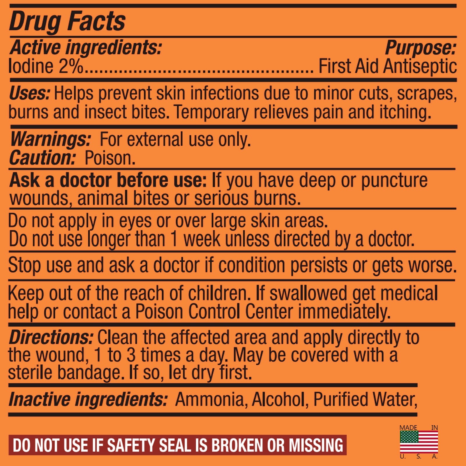 Arymar Yodo Salicilico Antiseptic, 1 oz - for Small Cuts & Wounds