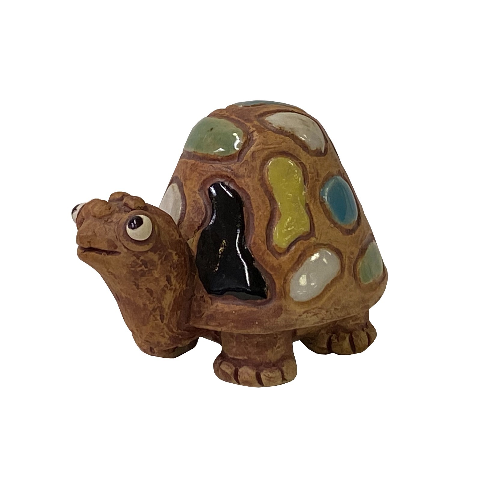 Handmade MultiColor Small Ceramic Turtle Figure Display Art ws2745S Handmade MultiColor Small Ceramic Turtle Figure Display Art ws2745S
