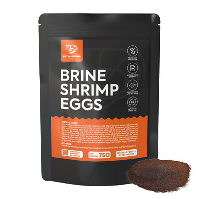 25/75g BSS  Artemia Baby Brine Shrimp Eggs Hatching, Fry Food, Grade A+ 95%
