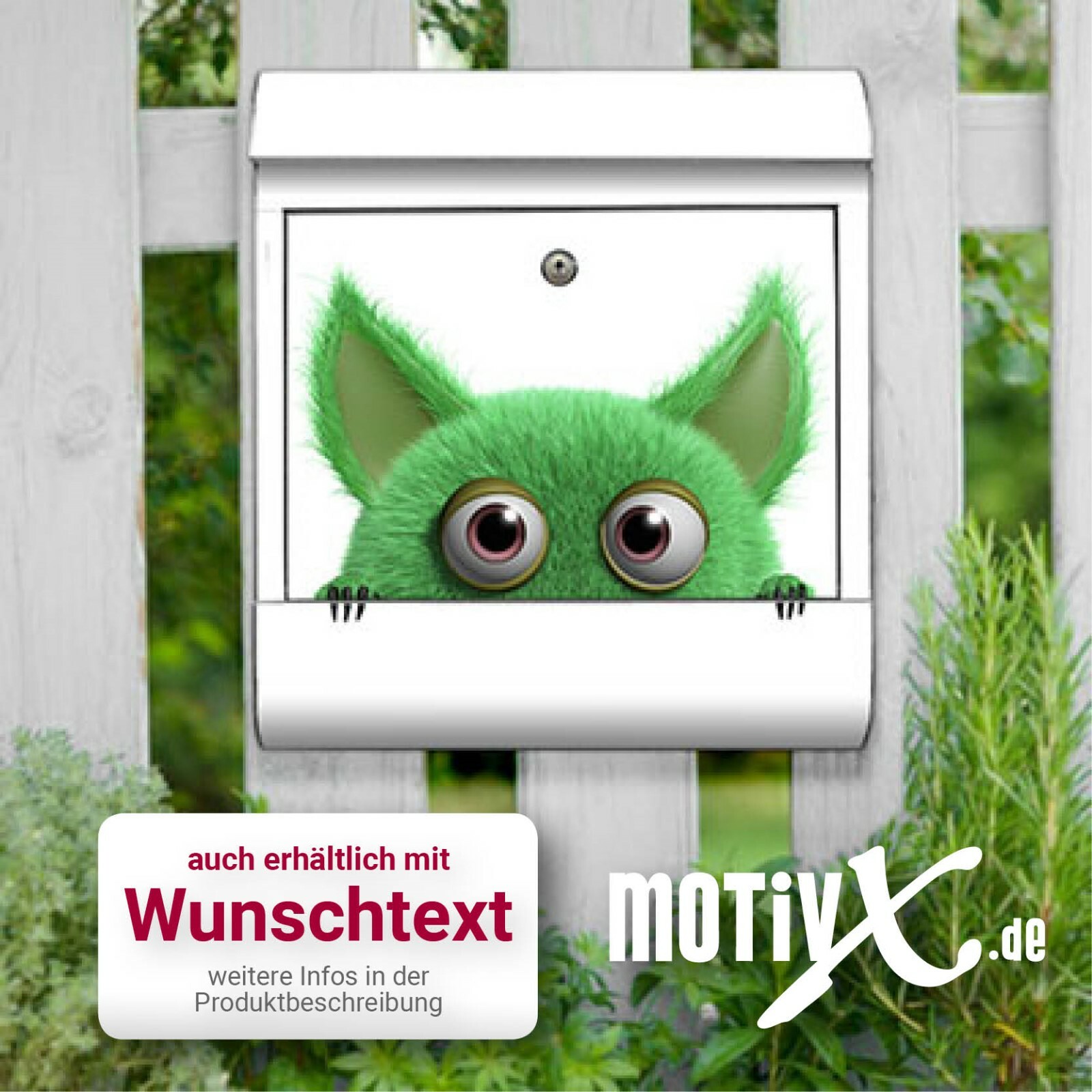 Briefkasten Witzig Fell Monster Grun Kindergarten
