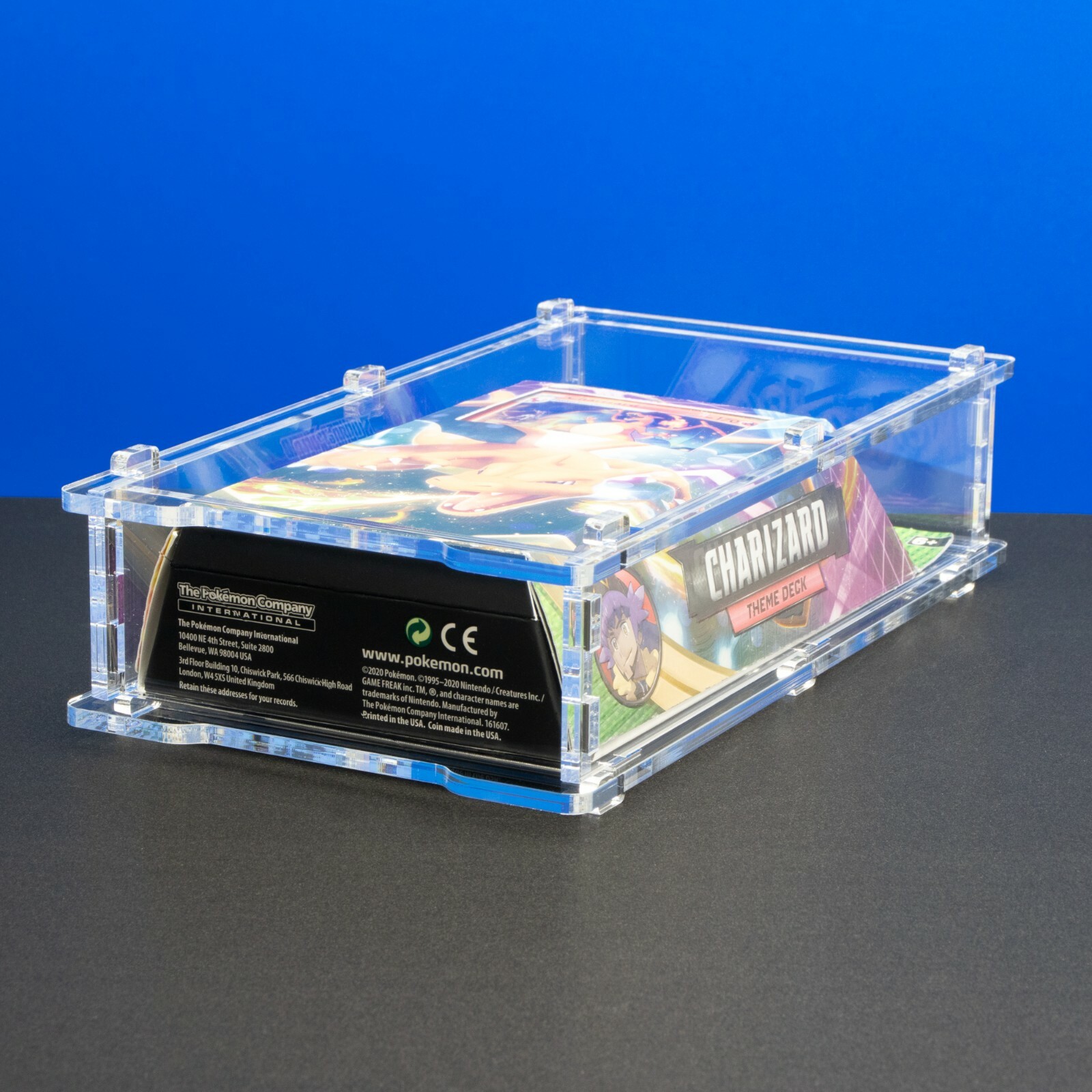 Pokemon Acryl Schutzbox Case für Themedeck z.B. Farbenschock