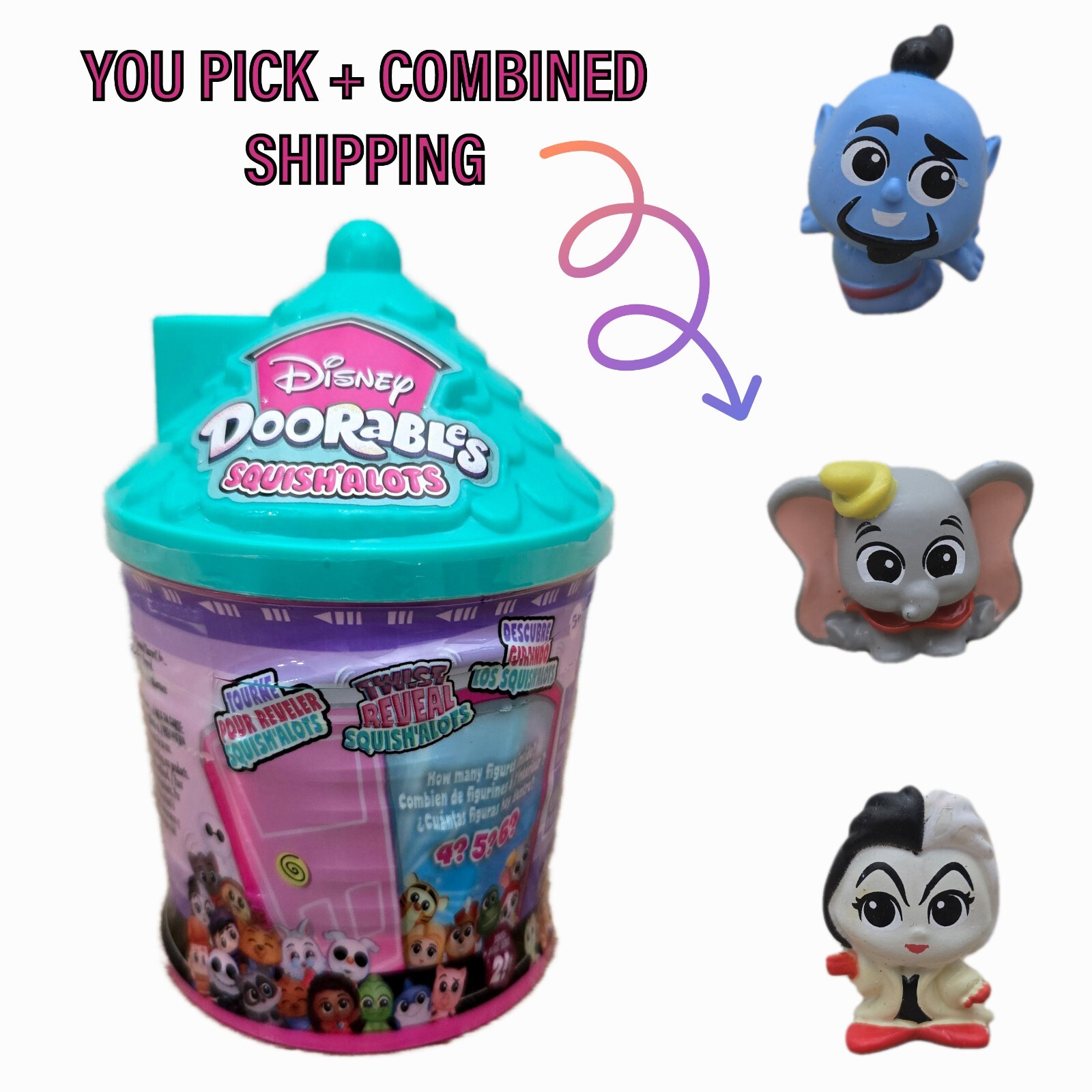 Disney Doorables SQUISH'ALOTS Series 2 - YOU PICK + COMBINED SHIP
