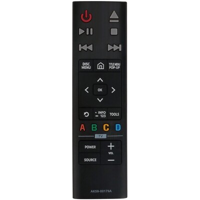 New AK59-00179A Replace Remote for Samsung Blu-Ray DVD Player UBDK8500 UBD-KM85C