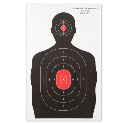 Shooting Target, Targets for Pistol Shooting Targets for the Range, 14x22, 50pk