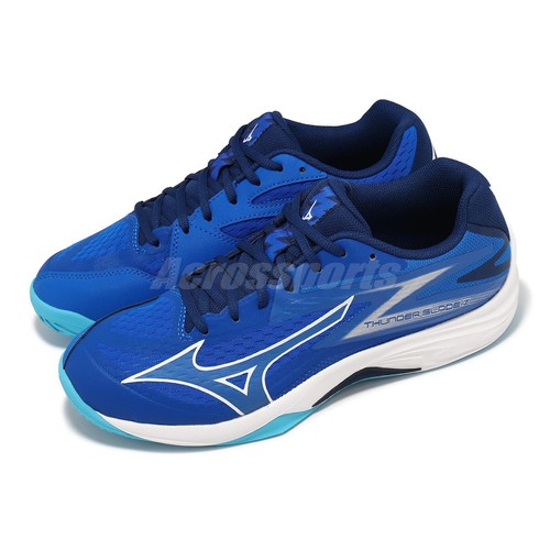 Mizuno Thunder Blade Z Blue White Men Volleyball Sports Shoes