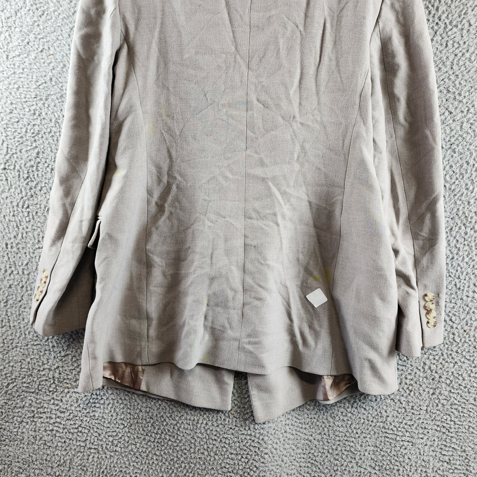 BOSS Regular-Fit Double-Breasted Jacket Women's 8 Gray Notch Lapel Long Sleeve - Picture 18 of 19