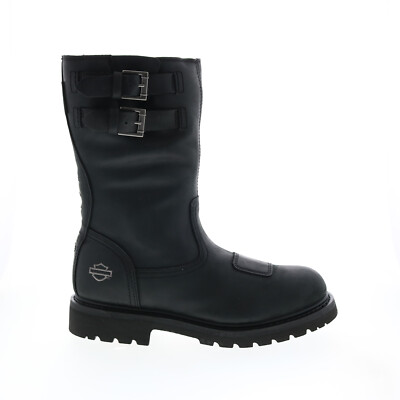 

Harley-Davidson Brosner D93701 Мужские Черные Кожаные Мотоциклетные Ботинки На Молнии, Черный, Harley-Davidson Brosner