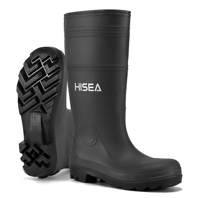 hisea mens boots outdoor causal neoprene rubber mud rain snow working boots 133545501341