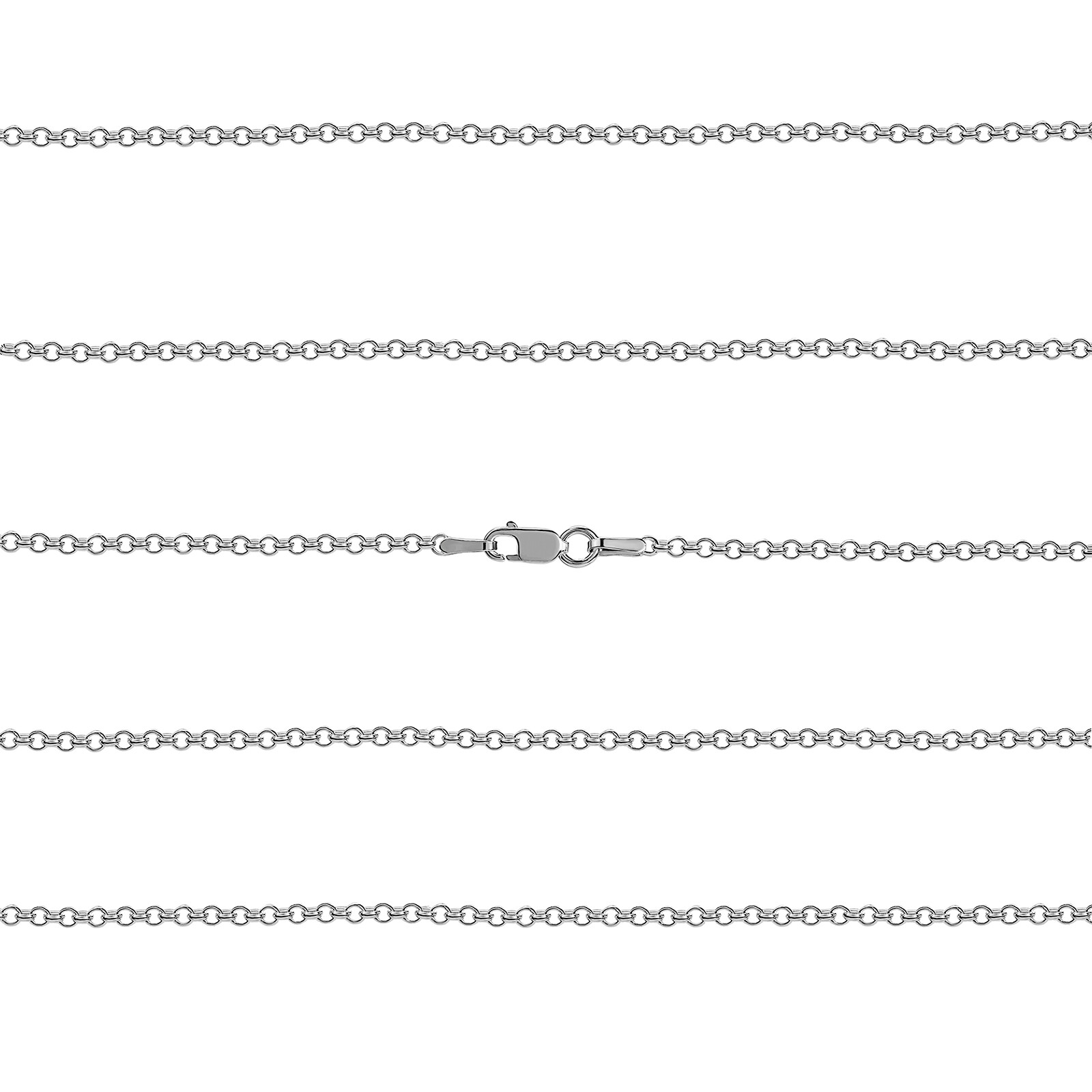 925 Pure Solid Sterling Silver 1.5 mm Classic Rolo Shiny Sturdy Belcher Chain