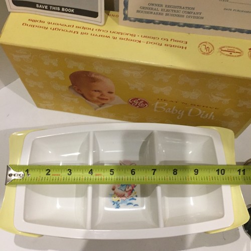 GE Heat N Serve Baby Dish Tested Vintage 1960's